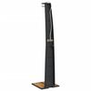 vidaXL Outdoor Shower Black 55x60x224 cm Poly Rattan and Acacia Wood