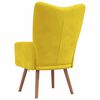 vidaXL Relaxing Chair Mustard Yellow Velvet
