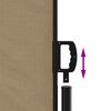 vidaXL Retractable Side Awning Taupe 117x300 cm
