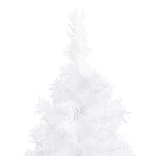 vidaXL Corner Artificial Christmas Tree White 150 cm PVC