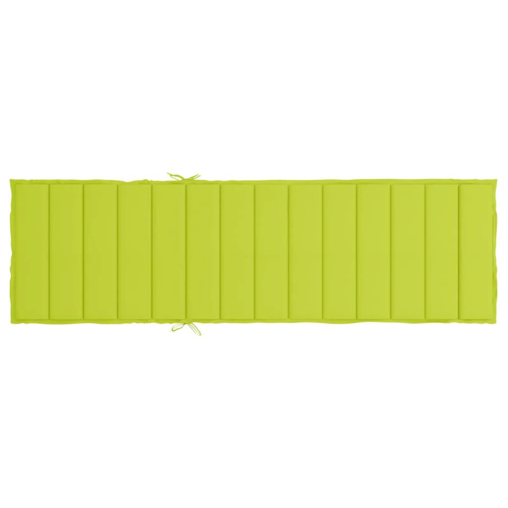 vidaXL Sun Lounger Cushion Bright Green 200x50x3cm Oxford Fabric
