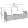 vidaXL Garden Sofa Set with Cushion 3 pcs Brown Poly rattan