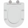 vidaXL Quick Release Toilet suitable for Seat White 44 x 36.4 x 3.4 cm