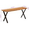 vidaXL Bench with Live Edge 105 cm Solid Wood Acacia