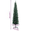 vidaXL Artificial Slim Christmas Tree 150 LEDs 150 cm