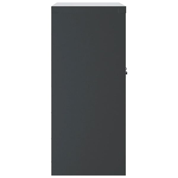 vidaXL File Cabinet Anthracite 79x40x90 cm Steel