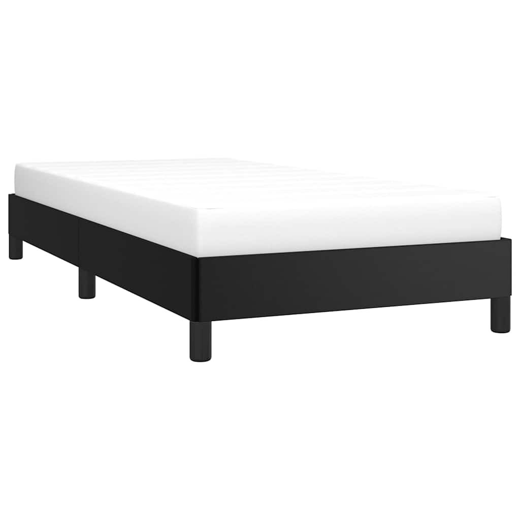 vidaXL Bed Frame without Mattress Black 100x203 cm Twin XL Faux Leather