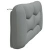 vidaXL Headboard Cushion "Hvar" Light Grey 183 cm King Fabric