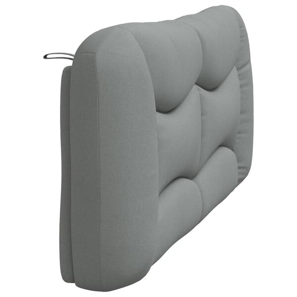 vidaXL Headboard Cushion "Hvar" Light Grey 183 cm King Fabric