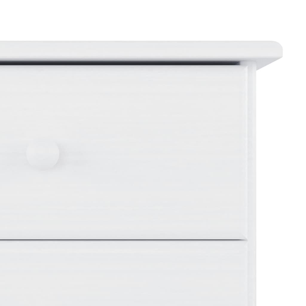 vidaXL Bedside Cabinet ALTA White 41x35x55.5 cm Solid Wood Pine