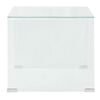 vidaXL Coffee Table Tempered Glass 49.5x50x45 cm Clear