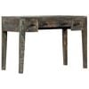 vidaXL Desk Black 110x50x75 cm Solid Mango Wood