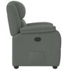 vidaXL Recliner Chair Dark Grey Fabric