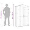 vidaXL Garden Shed Green 116x45x175 cm Galvanised Steel