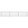 vidaXL Gabion Wall with Covers Galvanised Steel 300x50x50 cm
