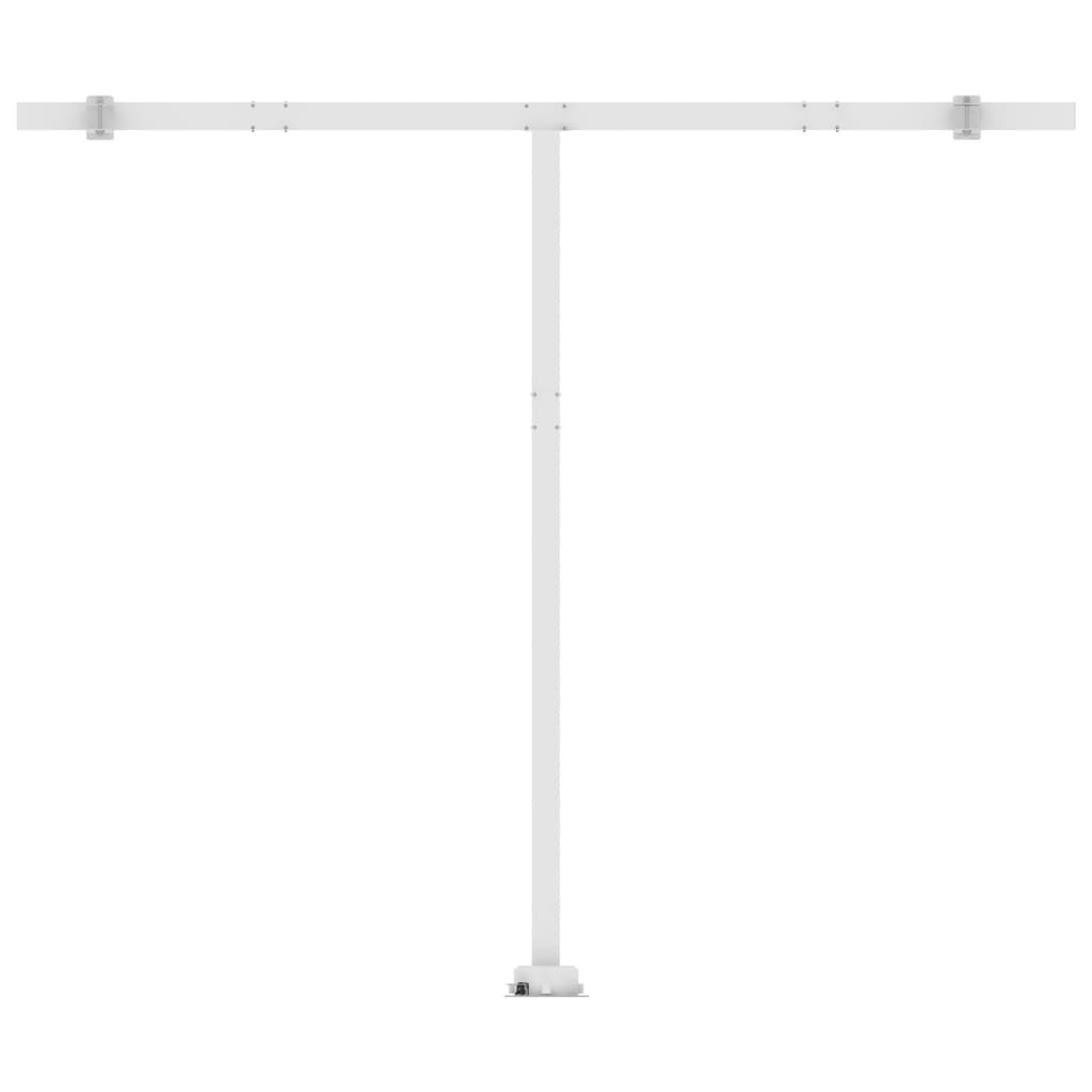 vidaXL Freestanding Manual Retractable Awning 400x300 cm Cream