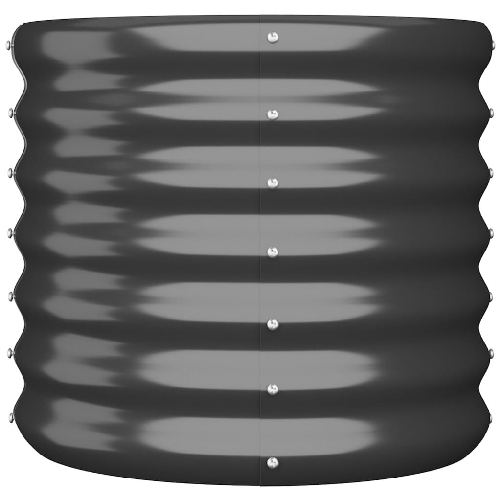 vidaXL Garden Planter Powder-coated Steel 40x40x36 cm Anthracite