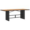 vidaXL Garden Dining Set 9 pcs Black and brown Poly Rattan