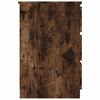 vidaXL Writing Desk Smoked Oak 140x50x77 cm Engineered Wood