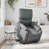 vidaXL Stand up Massage Recliner Chair Grey Faux Leather