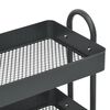 vidaXL 3-Tier Trolley Anthracite 43x34x79 cm Steel