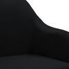 vidaXL Swivel Office Chair Black Fabric