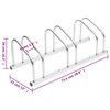 vidaXL Bike Rack for 3 Bikes Galvanised Steel