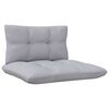 vidaXL 4 Piece Garden Lounge Set with Grey Cushions Pinewood