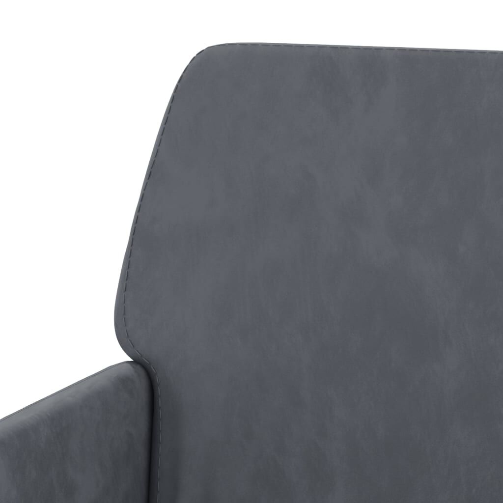 vidaXL Armchair Dark Grey 62x79x79 cm Velvet