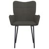 vidaXL Dining Chairs 2 pcs Dark Grey Velvet