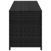 vidaXL Garden Storage Box Black 150x50x60 cm Poly Rattan