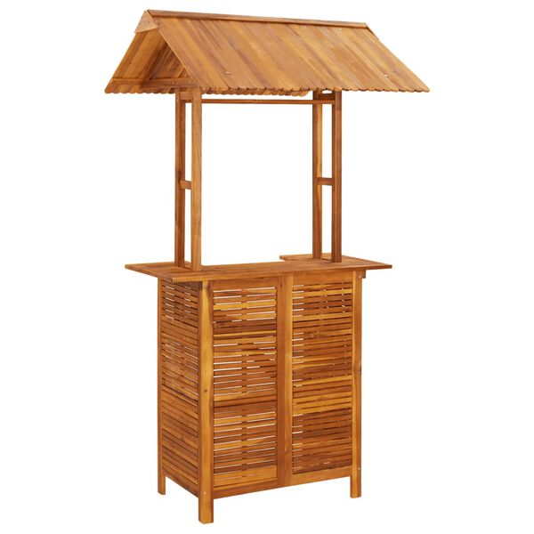 vidaXL 3 Piece Garden Bar Set Solid Wood Acacia