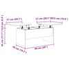 vidaXL Coffee Table Concrete Grey 102x50.5x46.5 cm Engineered Wood