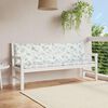 vidaXL Garden Bench Cushions 2 pcs Leaf Pattern 200x50x7 cm Fabric