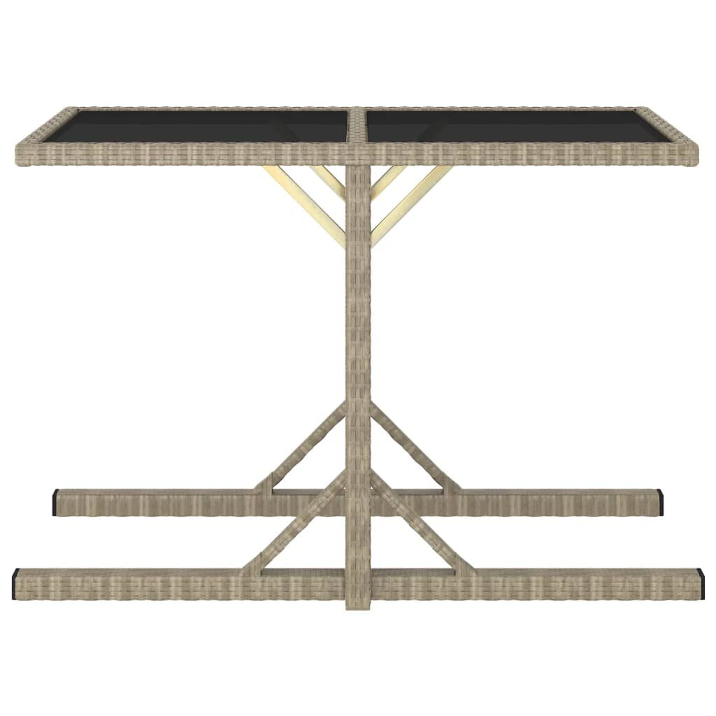 vidaXL 3 Piece Garden Dining Set Black