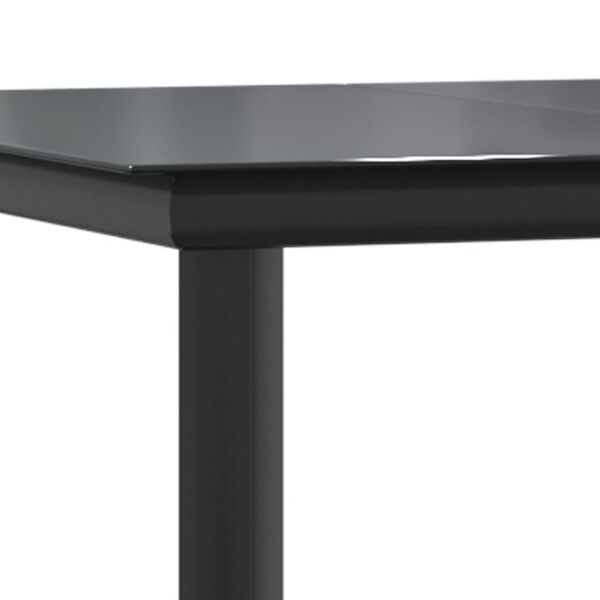 vidaXL 5 Piece Garden Dining Set Black