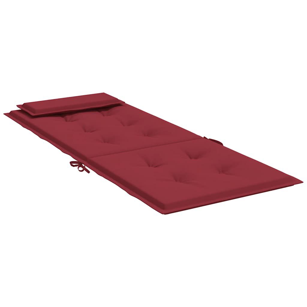 vidaXL Highback Chair Cushions 4 pcs Wine Red Oxford Fabric