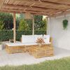 vidaXL 4 Piece Garden Lounge Set with Cushions Solid Wood Teak