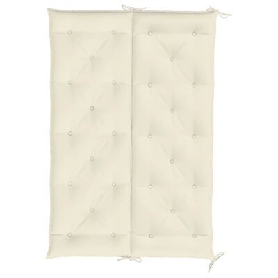 vidaXL Garden Bench Cushion Cream White 150x(50+50)x7cm Oxford Fabric