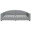 vidaXL Daybed with Trundle without Mattress Light Grey 100x190 cm