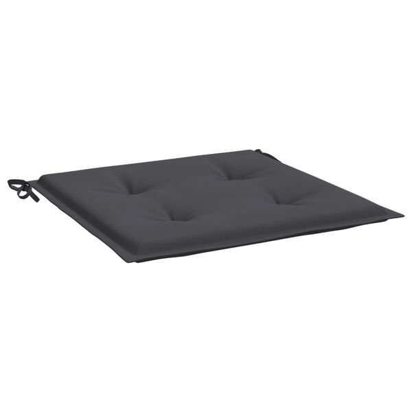 vidaXL Garden Chair Cushions 4 pcs Anthracite 50x50x4 cm Oxford Fabric