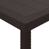 vidaXL Garden Table Brown 250 x 100 x 73 cm Poly Rattan