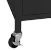 vidaXL Storage Cabinet Black 60x35x56 cm Steel