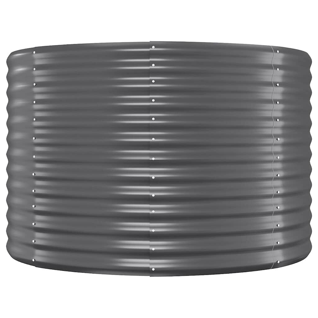 vidaXL Garden Raised Bed Galvanised Steel 249x100x68 cm Anthracite