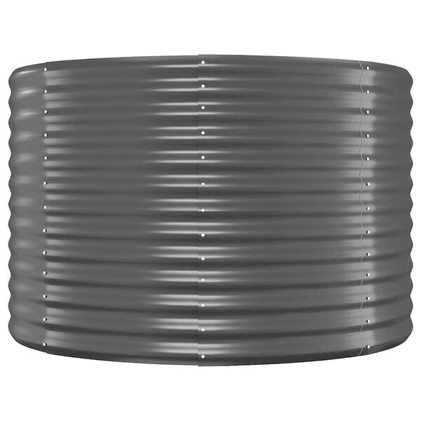 vidaXL Garden Raised Bed Galvanised Steel 249x100x68 cm Anthracite