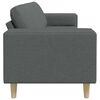 vidaXL Sofa Set Dark grey Fabric