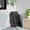 vidaXL Garden Reclining Chairs 2 pcs Anthracite PP