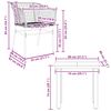vidaXL 3 Piece Garden Dining Set Black Poly Rattan Glass