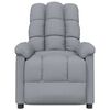 vidaXL Recliner Chair Light Grey Fabric