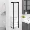 vidaXL Towel Rack Black 25x20x95 cm Iron